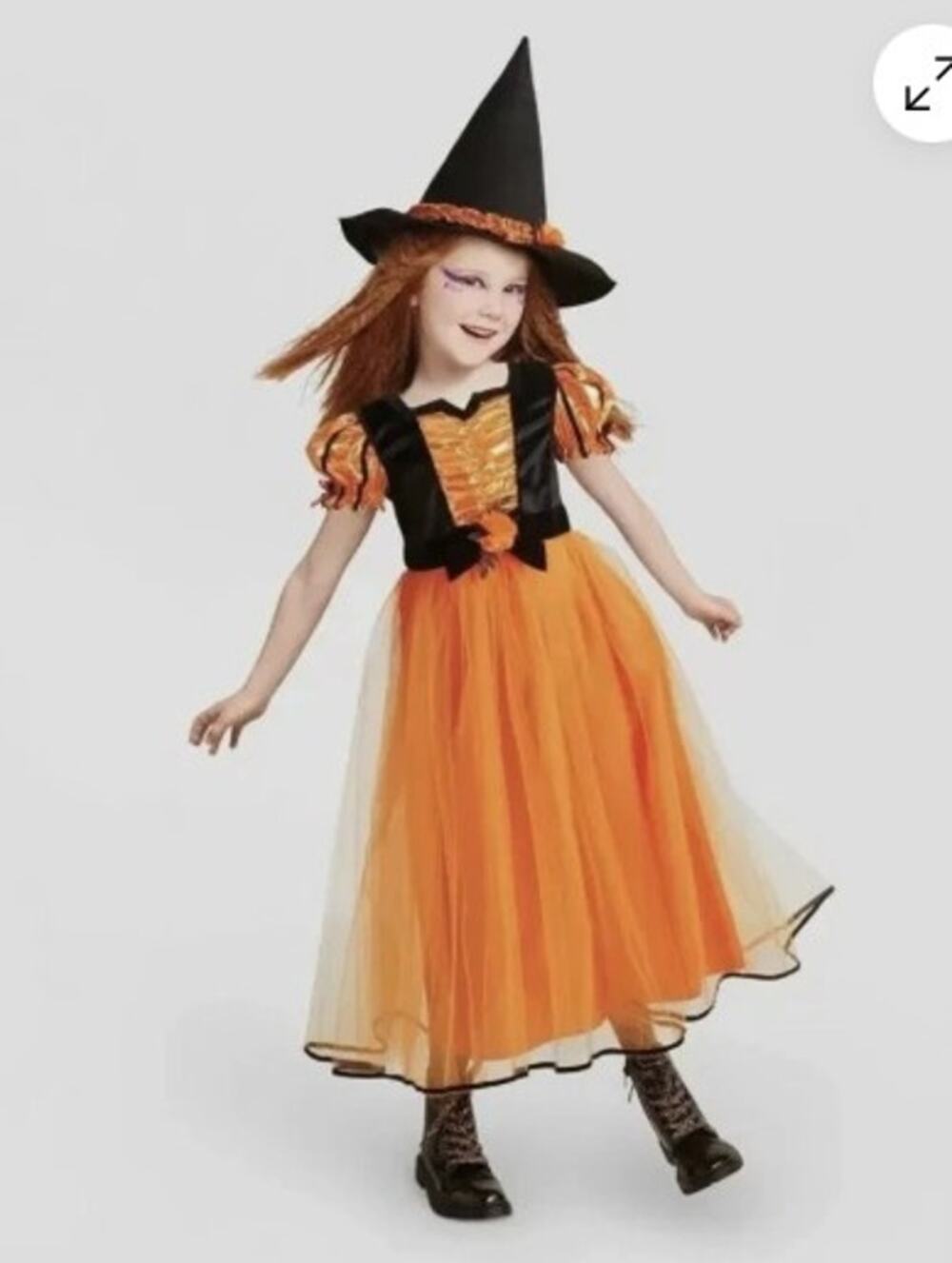 Halloween Costume Hyde and Eek Kids' WITCH Costume Dress girls size Small